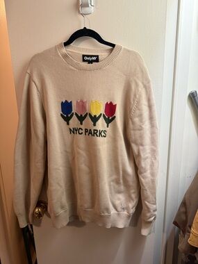 OnlyNY 'NYC Parks' Tulip Crewneck Sweater